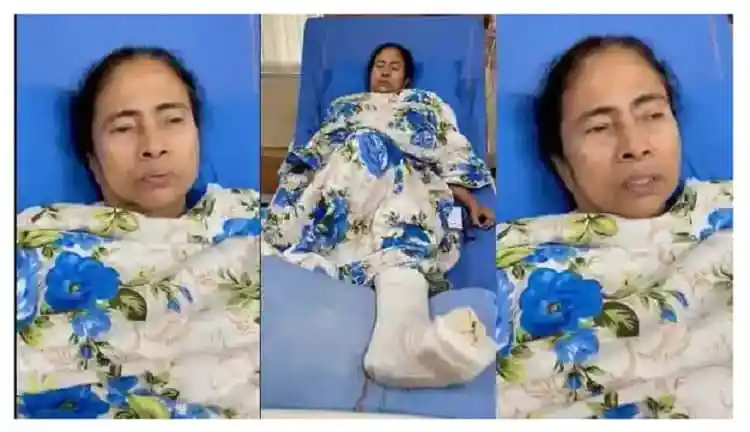 হুইল চেয়ারে বসে মমতা বন্দ্যোপাধ্যায় প্রচারণায় ফিরছেন. Channel i News - চ্যানেল আই নিউজ