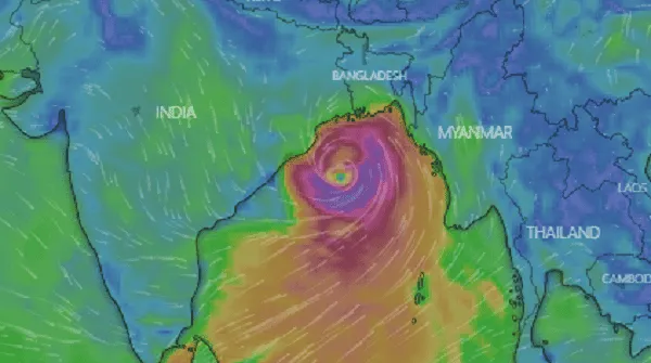 বাংলাদেশের উপকূলে ধেয়ে আসছে ঘূর্ণিঝড় ইয়াসের ছবি. Channel i News - চ্যানেল আই নিউজ