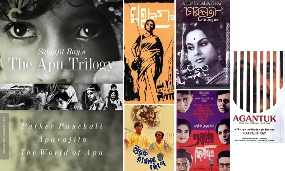 বঙ্গবন্ধু ও সত্যজিৎ রায়ের ছবি সহ সিনেমার পোস্টারসমূহ. Channel i News - চ্যানেল আই নিউজ