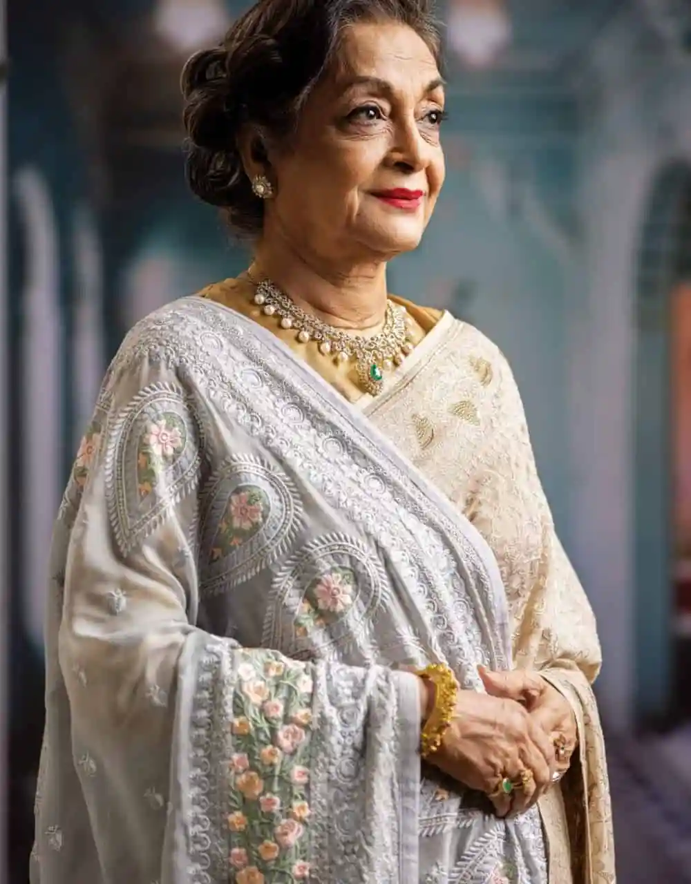 দিলারা জামান ঐতিহ্যবাহী শাড়ি পরিহিত, সুন্দর ও শান্ত মুখাবয়ব. Channel i News - চ্যানেল আই নিউজ