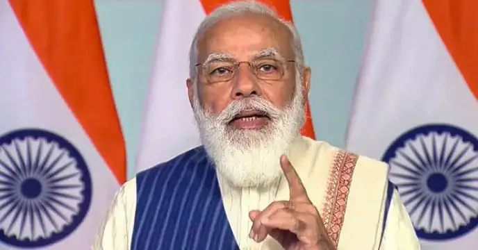 নরেন্দ্র মোদি ভারতের প্রধানমন্ত্রী ভাষণ দিচ্ছেন. Channel i News - চ্যানেল আই নিউজ
