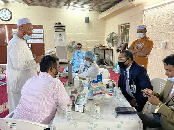 বাংলাদেশি শ্রমিকদের জন্য জেদ্দায় ফ্রি চিকিৎসা সেবা প্রদান. Channel i News - চ্যানেল আই নিউজ