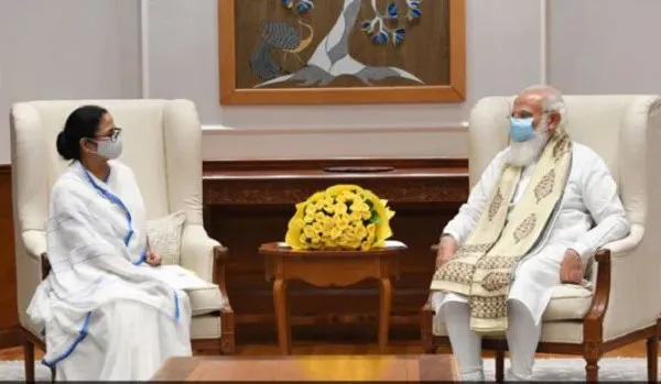 প্রধানমন্ত্রী মোদী ও মমতা বন্দ্যোপাধ্যায়ের সাক্ষাৎ।. Channel i News - চ্যানেল আই নিউজ