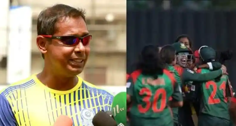 বাংলাদেশ নারী ক্রিকেট দলের খেলোয়াড়রা জোড়া জোড়া জড়িয়ে উল্লাস করছে. Channel i News - চ্যানেল আই নিউজ