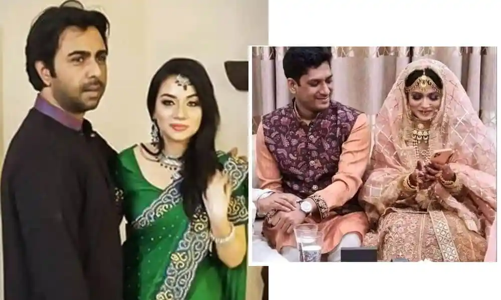 নাজিয়া ও তার স্বামী অপূর্বর বিয়ের ছবি, বাংলাদেশি সাংস্কৃতিক পোশাক. Channel i News - চ্যানেল আই নিউজ