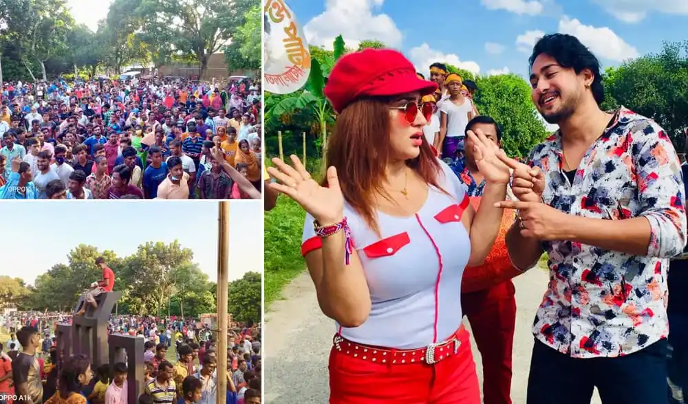 অপু ও জয় ঢাকায় ফিরলেন, ভিড়ের কারণে শুটিং বাতিল. Channel i News - চ্যানেল আই নিউজ