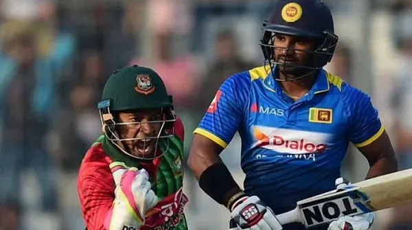 বাংলাদেশ-শ্রীলঙ্কা ম্যাচের খেলা চলাকালে ক্রিকেটাররা উত্তেজিত।. Channel i News - চ্যানেল আই নিউজ