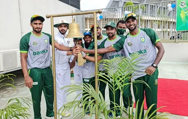 সিলেটে জাতীয় লিগের উদ্বোধনী ঘণ্টা বাজানো হচ্ছে. Channel i News - চ্যানেল আই নিউজ
