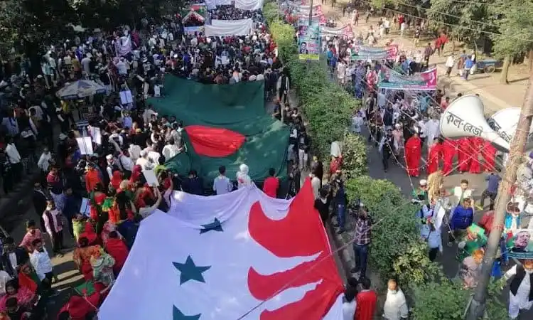 জনসমাগমের মধ্যে আওয়ামী লীগের বিজয় শোভাযাত্রা অনুষ্ঠিত. Channel i News - চ্যানেল আই নিউজ