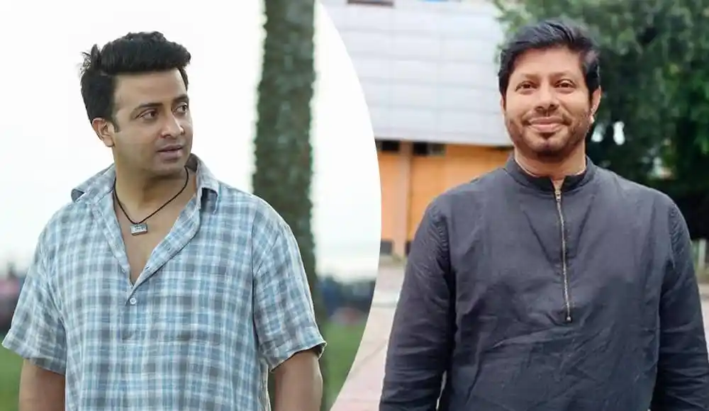 দুই ব্যক্তি outdoors, একজন হাসছেন, অন্যজন ভাবুক. Channel i News - চ্যানেল আই নিউজ