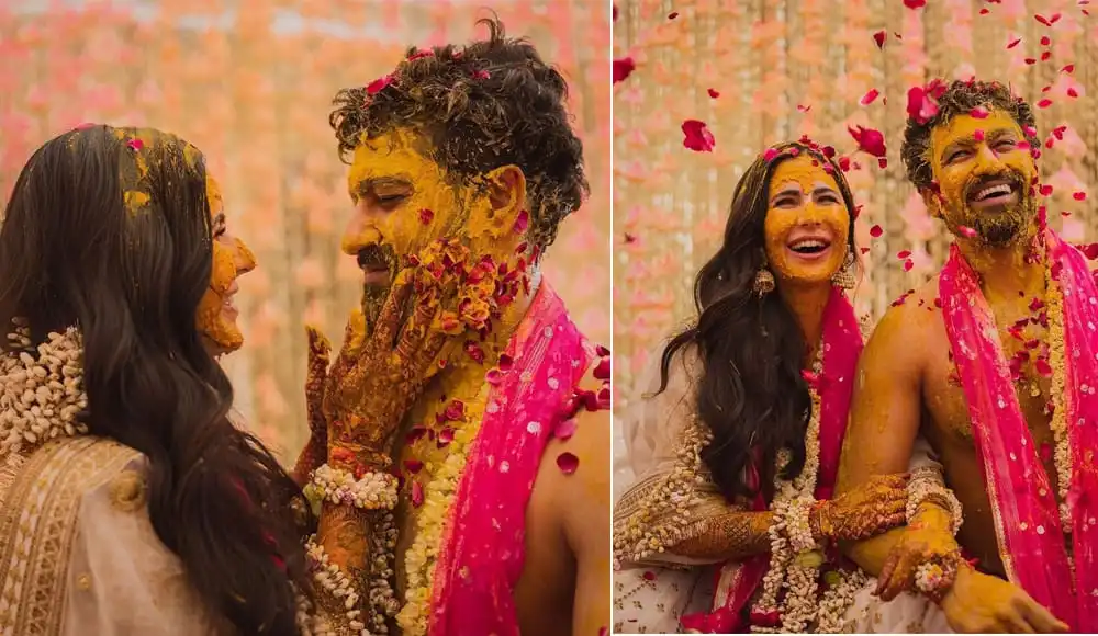 ক্যাটরিনা ও ভিকি হলুদের অনুষ্ঠানে একসঙ্গে হাসছেন. Channel i News - চ্যানেল আই নিউজ
