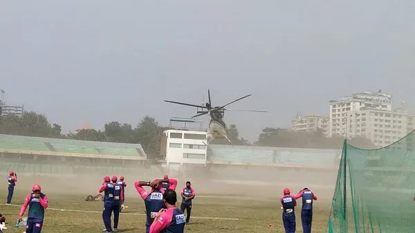 তামিম-মাশরাফীর অনুশীলনে হেলিকপ্টার উপস্থিত, ক্রিকেটাররা প্রস্তুত. Channel i News - চ্যানেল আই নিউজ