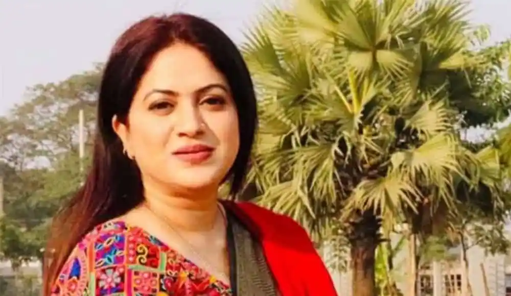 বাংলাদেশের একজন নারী সাংবাদিক বা ব্যক্তিত্বের ছবি. Channel i News - চ্যানেল আই নিউজ