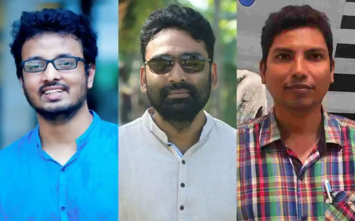 তিন তরুণ কবি ও লেখক পুরস্কারপ্রাপ্ত ব্যক্তির ছবি. Channel i News - চ্যানেল আই নিউজ