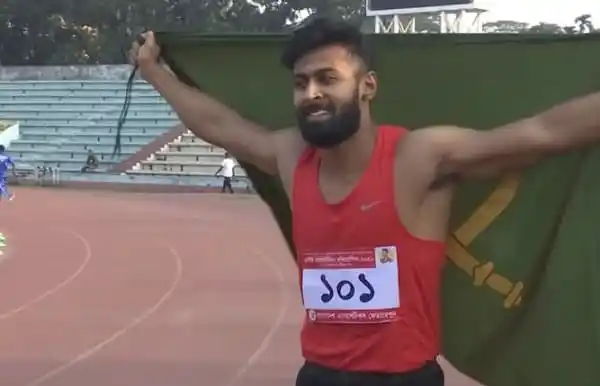 অ্যাথলেট ইমরানুর সেমিফাইনাল থেকে বিদায় নেওয়ার পর উল্লাস. Channel i News - চ্যানেল আই নিউজ