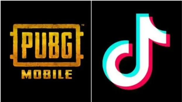PUBG Mobile এবং TikTok লোগো একসাথে দেখানো হয়েছে. Channel i News - চ্যানেল আই নিউজ
