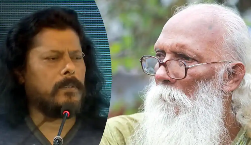 জেমসের সঙ্গে একজন ব্যক্তি, উভয়ই ক্যামেরার দিকে তাকিয়ে. Channel i News - চ্যানেল আই নিউজ