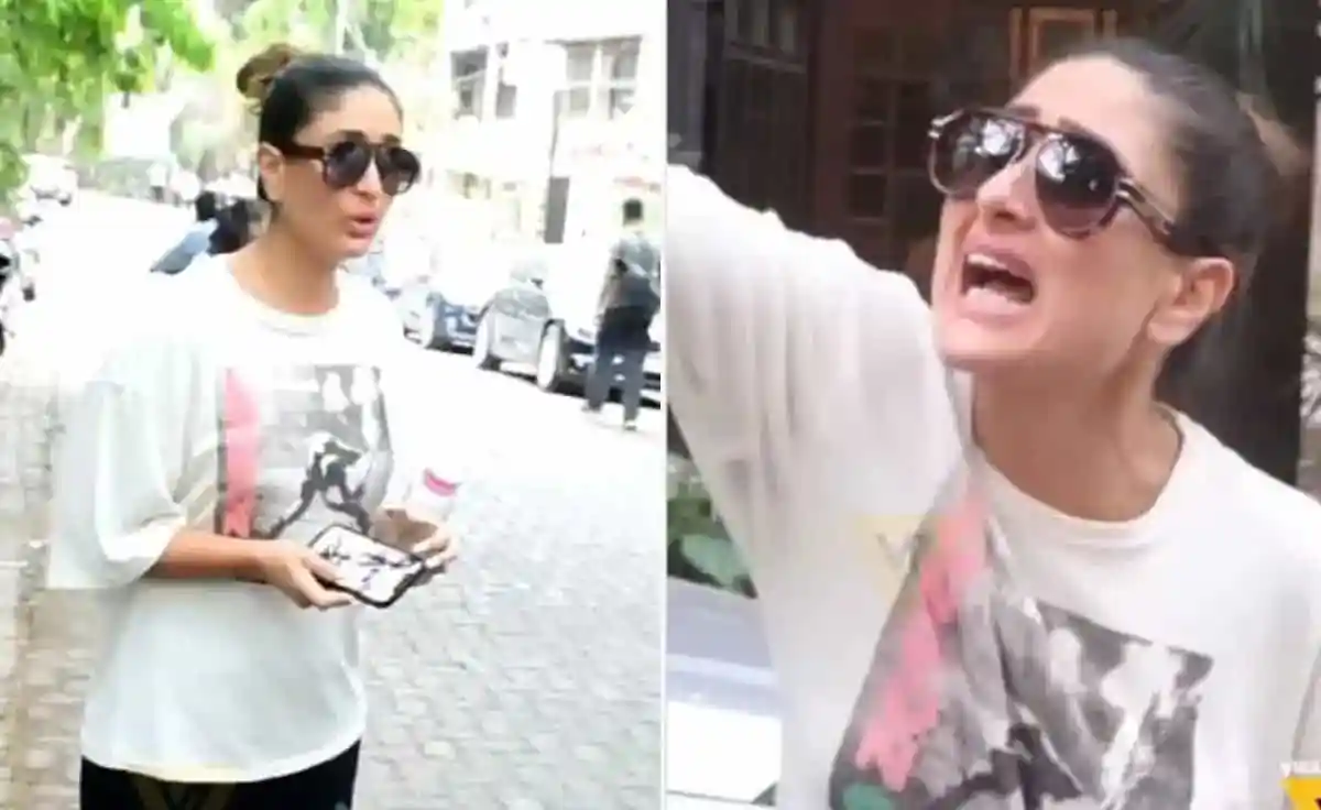 কারিনা কাপুর পাপারাজ্জির সাথে কথা বলছেন, গাড়ির উপর উঠে গেছে. Channel i News - চ্যানেল আই নিউজ