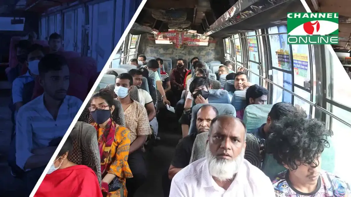 গরমে যানজটে ভোগান্তি পোহাচ্ছে নগরবাসী, বাসে যাত্রীরা চাপা. Channel i News - চ্যানেল আই নিউজ