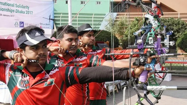 বাংলাদেশের আর্চাররা প্রতিযোগিতায় অংশগ্রহণ করছে. Channel i News - চ্যানেল আই নিউজ