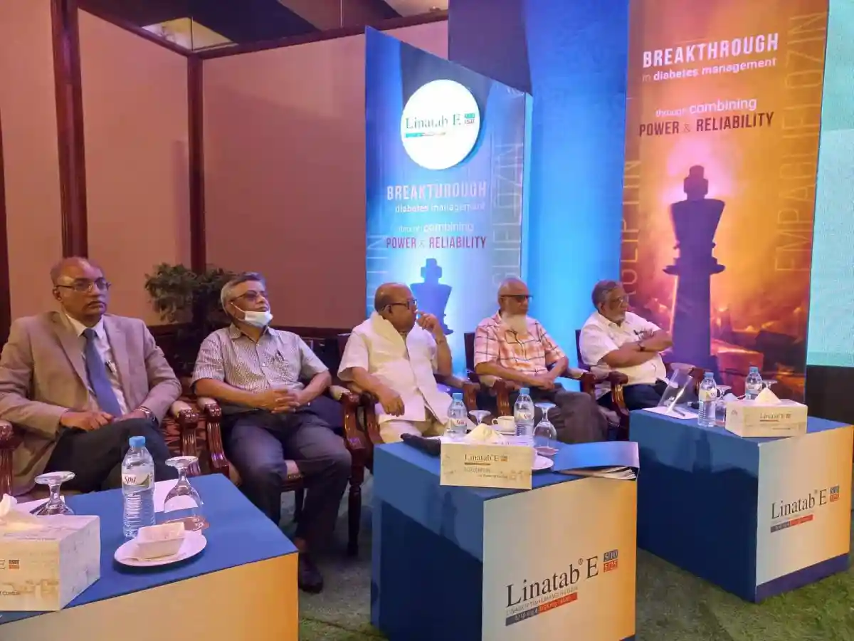 Panel discussion at Linatab E event on diabetes management and technology. Channel i News - চ্যানেল আই নিউজ