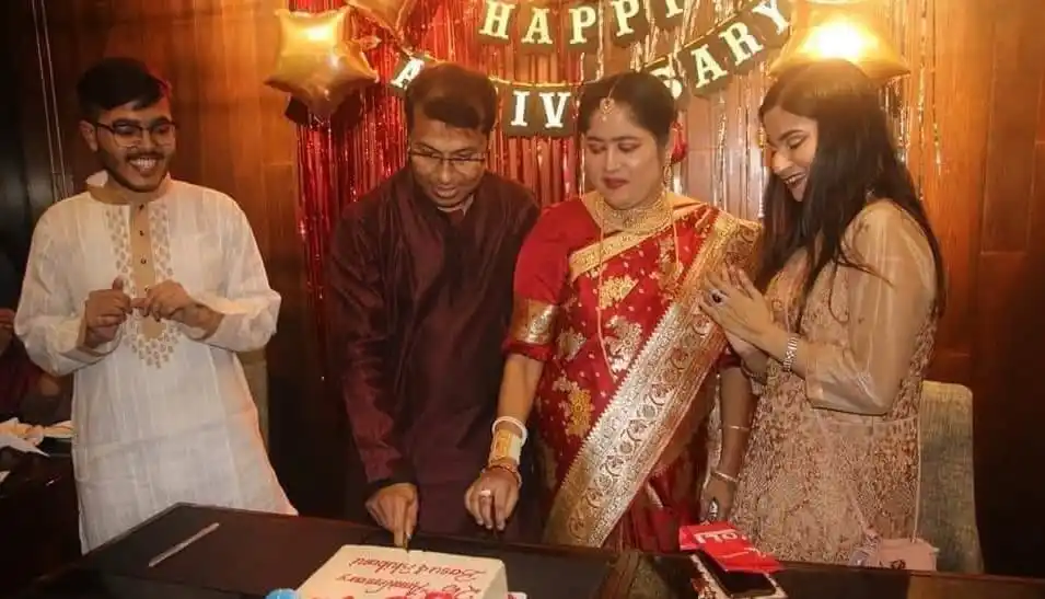 Celebration with family and friends at a birthday party in Bangladesh. Channel i News - চ্যানেল আই নিউজ