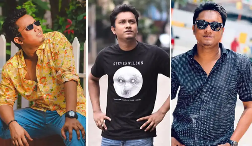 তিনজন বাংলাদেশি পুরুষ বিভিন্ন স্টাইলের পোশাক ও সানগ্লাসে ছবি. Channel i News - চ্যানেল আই নিউজ