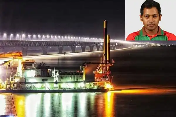 পদ্মা সেতুর দৃশ্য রাতের আলোতে, বাংলাদেশের গুরুত্বপূর্ণ অবকাঠামো. Channel i News - চ্যানেল আই নিউজ