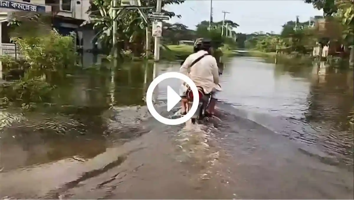 সুনামগঞ্জে বন্যার পানিতে ডুবে থাকা রাস্তা ও জলাবদ্ধতা. Channel i News - চ্যানেল আই নিউজ