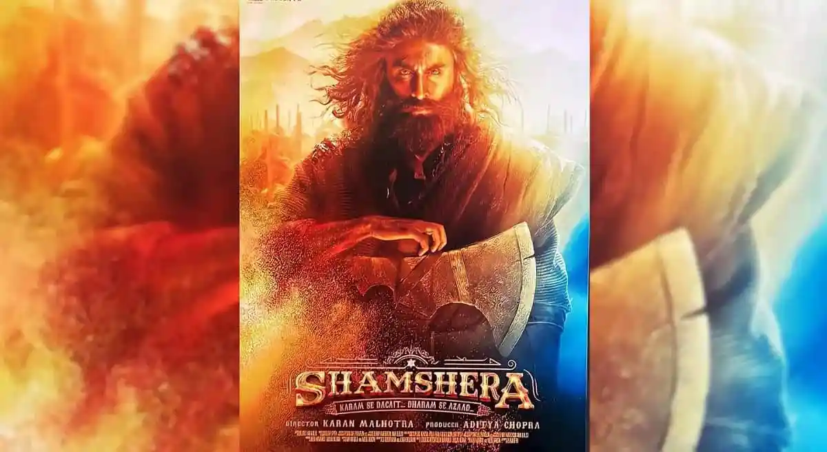 রণবীরের শমশেরা সিনেমার পোস্টার, মহাকাব্যিক যুদ্ধের দৃশ্য. Channel i News - চ্যানেল আই নিউজ