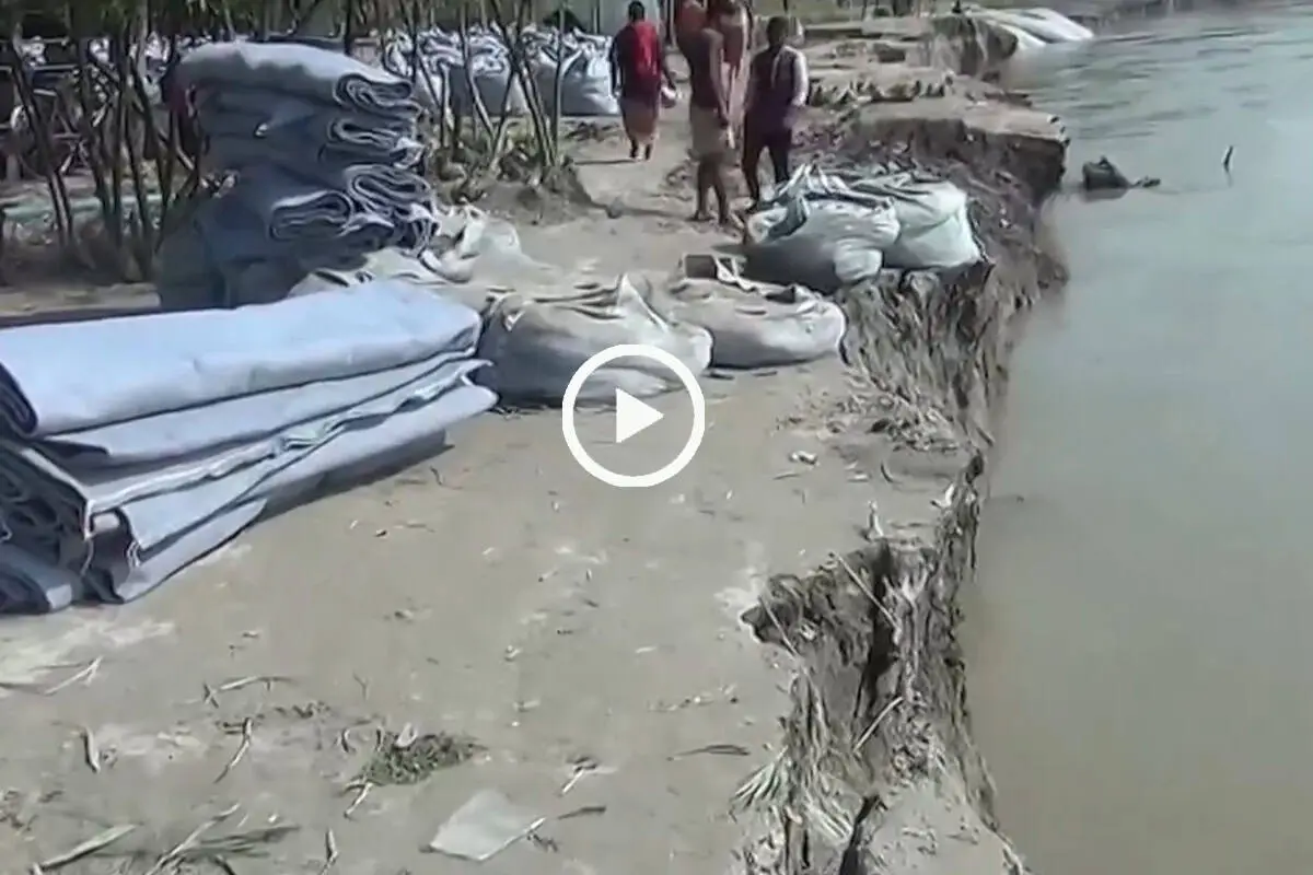 তিস্তার ভাঙ্গনে লালমনিরহাটের বিভিন্ন পয়েন্টে ক্ষতিগ্রস্ত এলাকা. Channel i News - চ্যানেল আই নিউজ