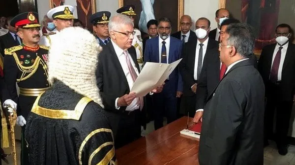 শ্রীলঙ্কার নতুন প্রেসিডেন্টের শপথ গ্রহণের দৃশ্য. Channel i News - চ্যানেল আই নিউজ