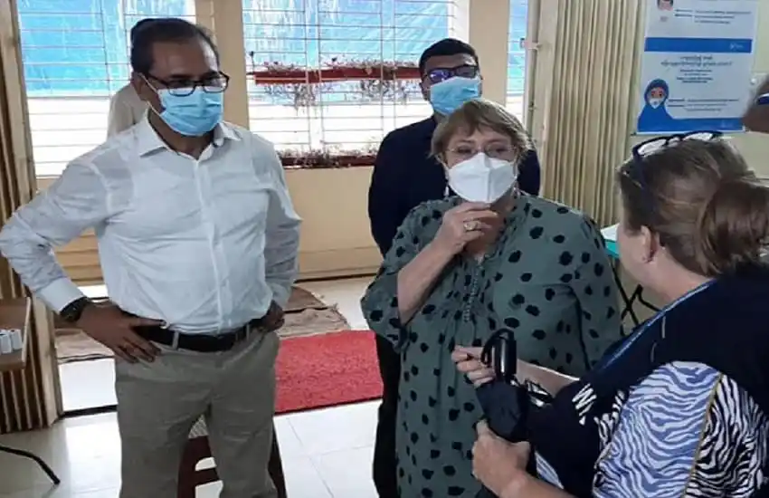 জাতিসংঘের মানবাধিকার হাইকমিশনার রোহিঙ্গা ক্যাম্প পরিদর্শন করছেন. Channel i News - চ্যানেল আই নিউজ
