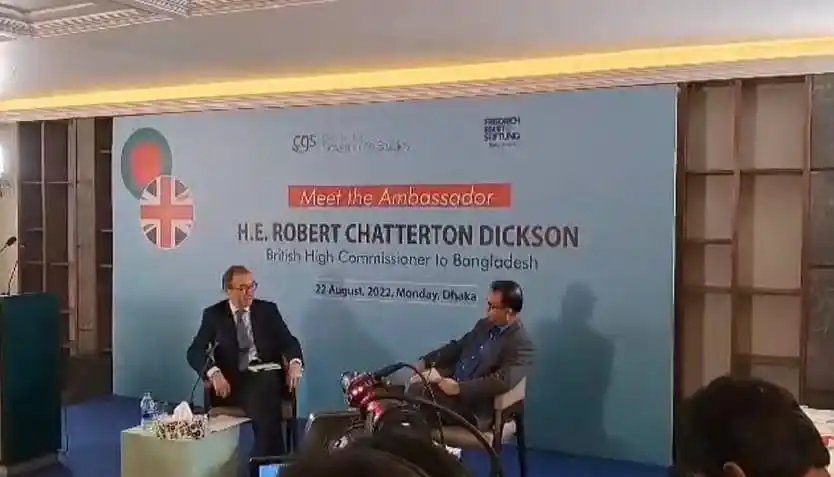 British High Commissioner H.E. Robert Chatterton Dickson at Bangladesh event. Channel i News - চ্যানেল আই নিউজ