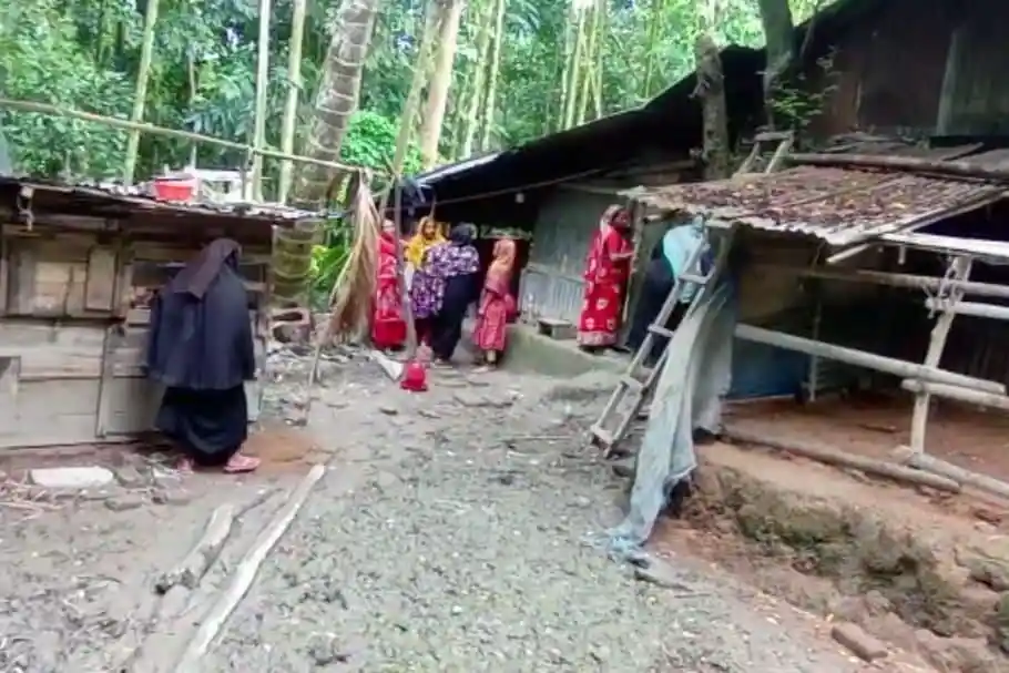 বনজঙ্গলে গ্রামে মানুষজনের ভিড়, ঝোপঝাড়ের মধ্যে ঘরবাড়ি. Channel i News - চ্যানেল আই নিউজ