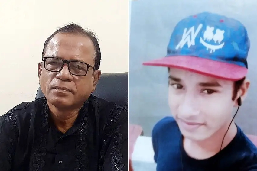 বয়স্ক ব্যক্তি ও কিশোরের ছবি, দুজনের মুখাবয়ব স্পষ্ট. Channel i News - চ্যানেল আই নিউজ