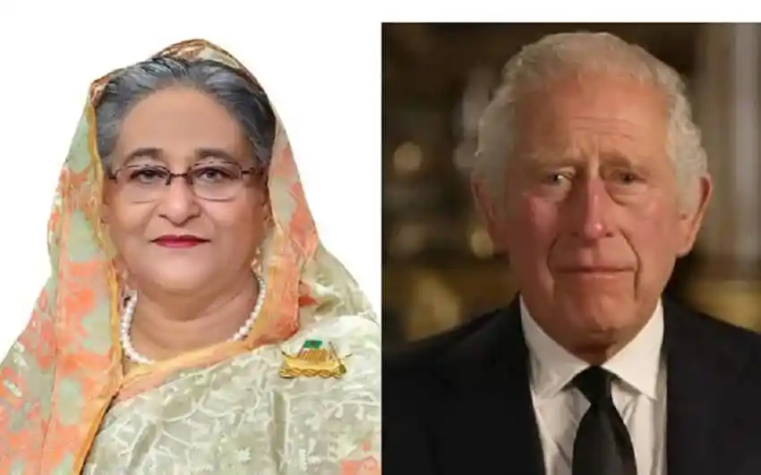 প্রধানমন্ত্রী শেখ হাসিনা ও রাজা তৃতীয় চার্লসের ফোনালাপের ছবি. Channel i News - চ্যানেল আই নিউজ
