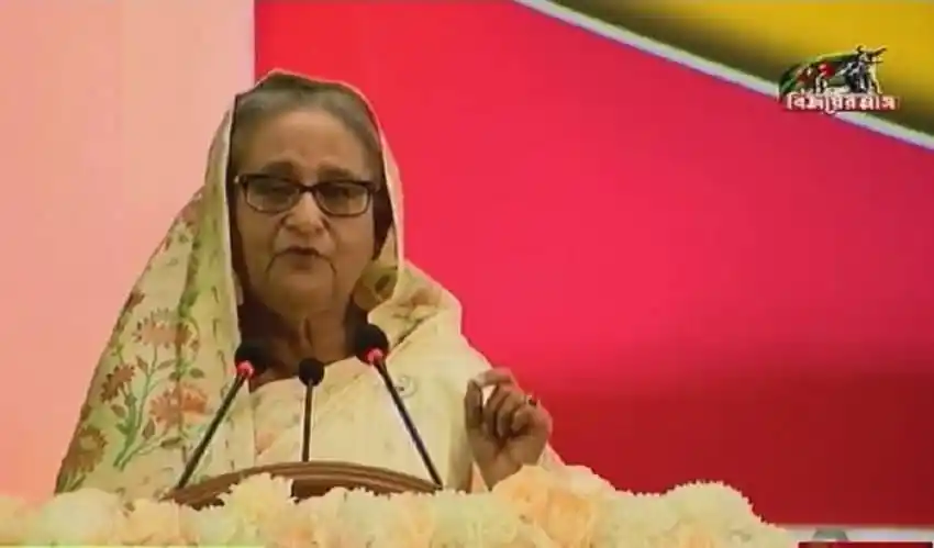 প্রধানমন্ত্রী আইনের শাসন নিশ্চিত করতে বক্তব্য দিচ্ছেন. Channel i News - চ্যানেল আই নিউজ