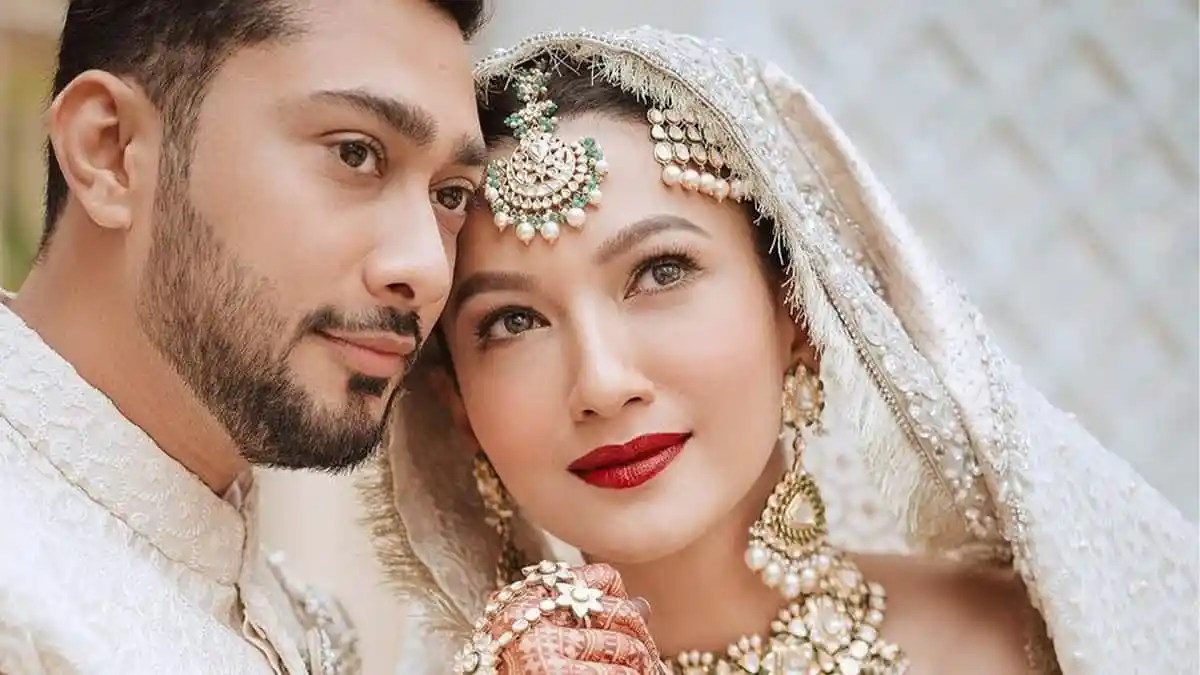গওহর খান ও তার স্বামী বিবাহের অনুষ্ঠানে সাজে সজ্জিত. Channel i News - চ্যানেল আই নিউজ