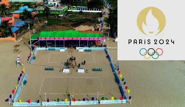কক্সবাজারে বিচ ভলিবল খেলার জন্য প্রস্তুত ভেন্যু, প্যারিস ২০২৪ অলিম্পিকের জন্য. Channel i News - চ্যানেল আই নিউজ