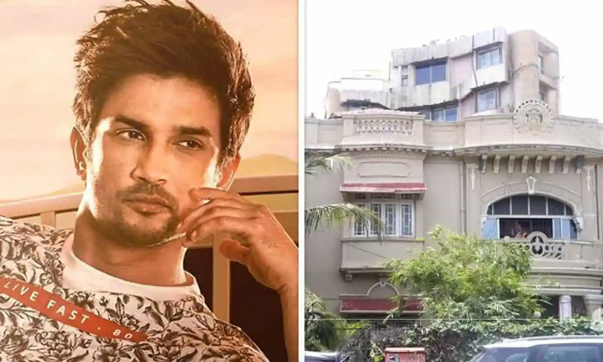 সুশান্তের ফ্ল্যাটের বাইরে পুরনো বিল্ডিং ও গাছের ছবি. Channel i News - চ্যানেল আই নিউজ