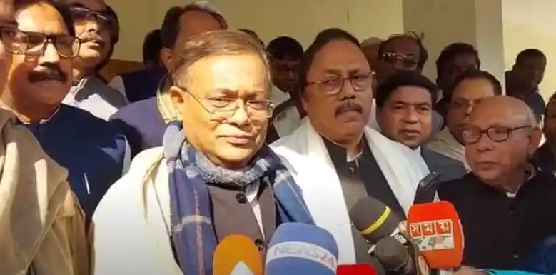 তথ্যমন্ত্রী সংবাদ সম্মেলনে বক্তব্য দিচ্ছেন, সাংবাদিকরা উপস্থিত. Channel i News - চ্যানেল আই নিউজ