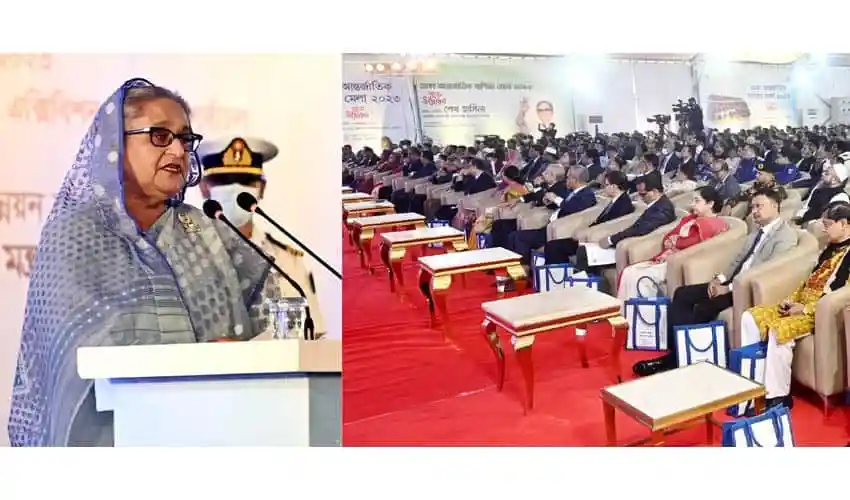 প্রধানমন্ত্রী অভ্যন্তরীণ বাজার সম্প্রসারণে বক্তৃতা দিচ্ছেন. Channel i News - চ্যানেল আই নিউজ