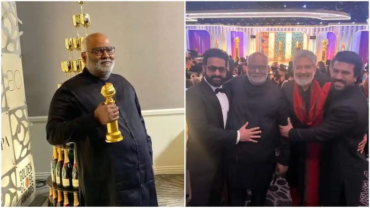 ভারতের গানের শিল্পীরা গোল্ডেন গ্লোব পুরস্কার গ্রহণ করছেন. Channel i News - চ্যানেল আই নিউজ