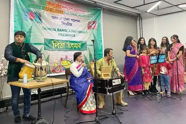 বাংলাদেশের পিঠা উৎসবের সাংস্কৃতিক পরিবেশের ছবি, সংগীত ও নৃত্য পরিবেশনা. Channel i News - চ্যানেল আই নিউজ
