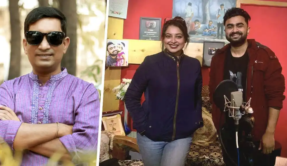 চ্যানেল আই অনলাইন এর সাংবাদিকরা স্টুডিওতে কাজ করছেন. Channel i News - চ্যানেল আই নিউজ