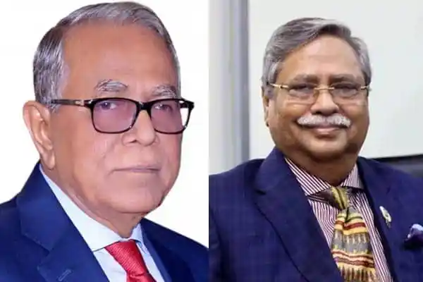বাংলাদেশের নতুন রাষ্ট্রপতি সাহাবুদ্দিনের ছবি, দুইজন পুরুষের পোর্ট্রেট. Channel i News - চ্যানেল আই নিউজ