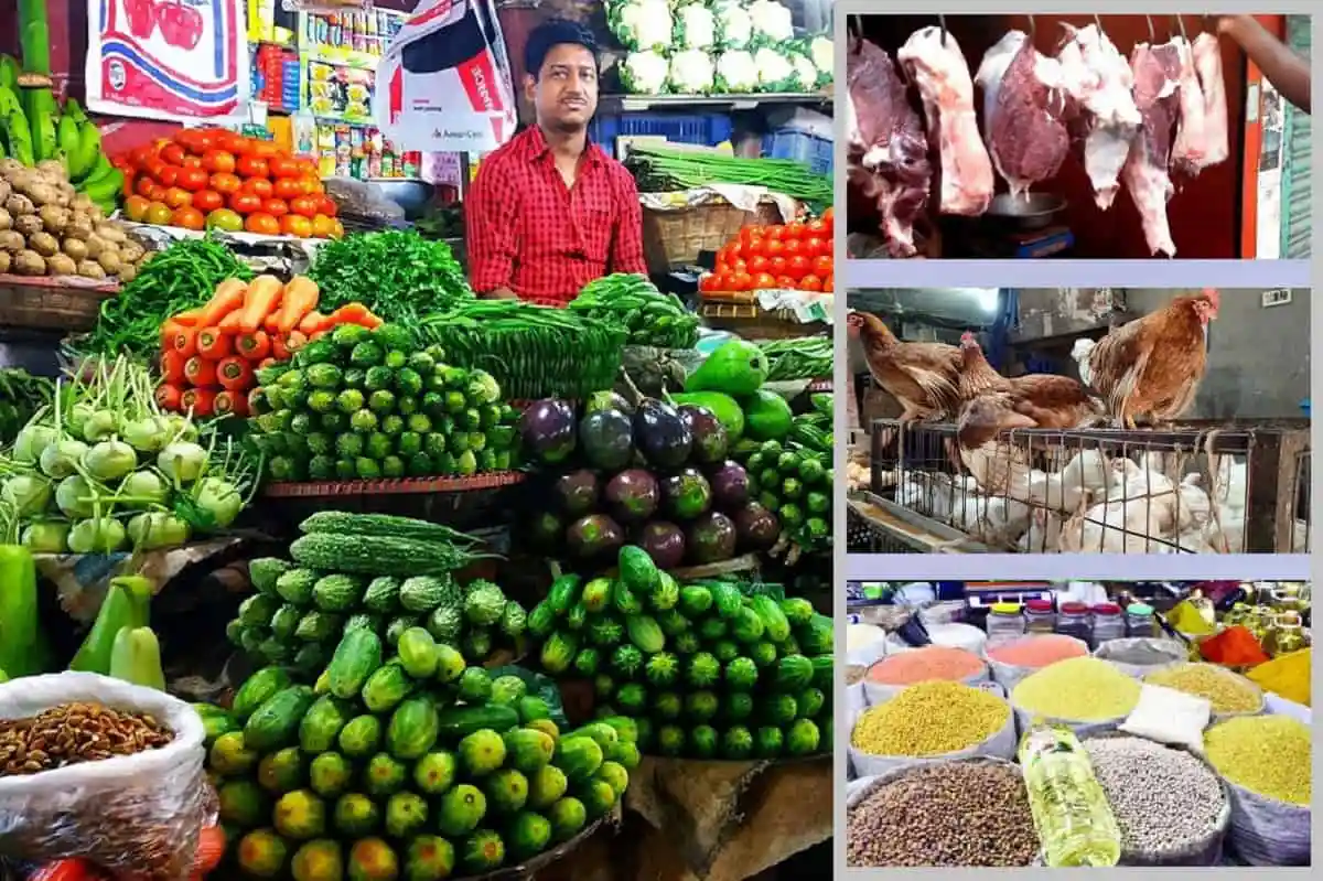 বাংলাদেশের বাজারে সবজি, মাংস ও শাকসবজি বিক্রেতা. Channel i News - চ্যানেল আই নিউজ