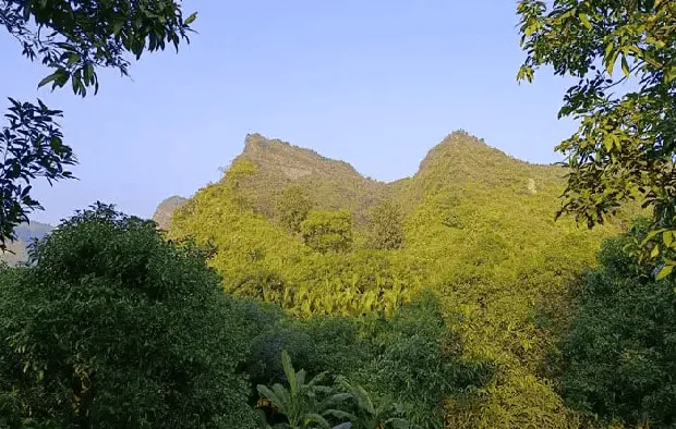 Lush green mountains under a clear blue sky in Bangladesh. Channel i News - চ্যানেল আই নিউজ