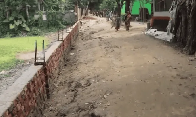 নির্মাণাধীন রাস্তার কাজ, কৃষকের অবস্থা সংকটাপন্ন. Channel i News - চ্যানেল আই নিউজ